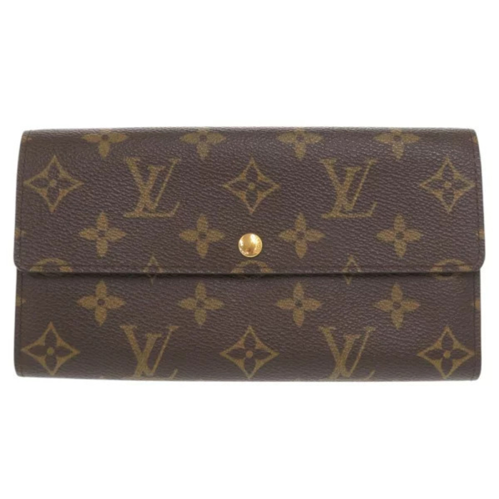Louis Vuitton Portefeuille Sarah Monogram Brown Long Wallet LV